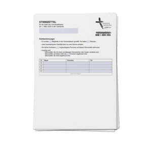 Stimmzettel Gemeindeteam