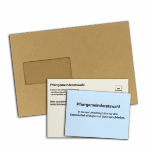 Kuvertset "Briefwahl"